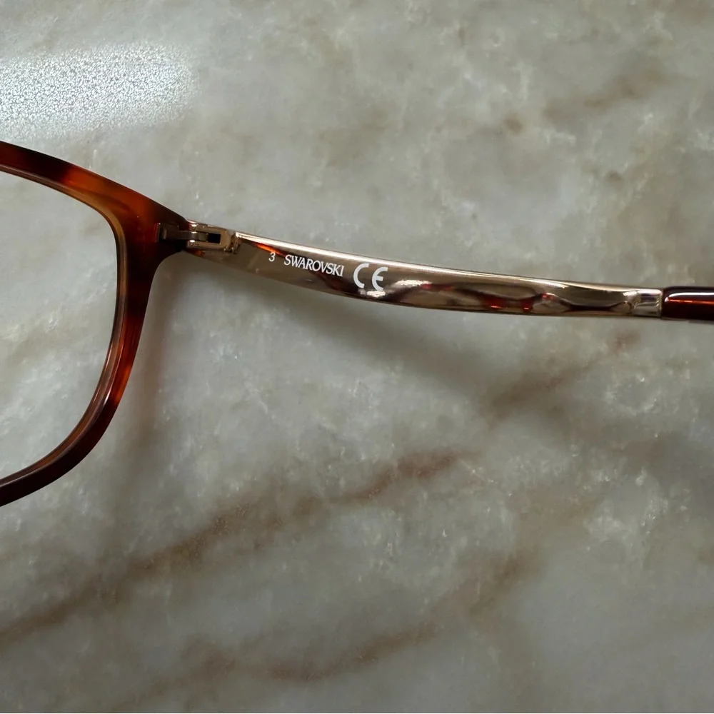 Swarovski Tortoise‎ Shell Rx Glasses SK5412 NEW